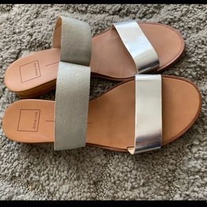 Dolce Vita Silver Sandal Size 8.5